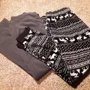 2 pair Women's Large house pants/pajama bottoms